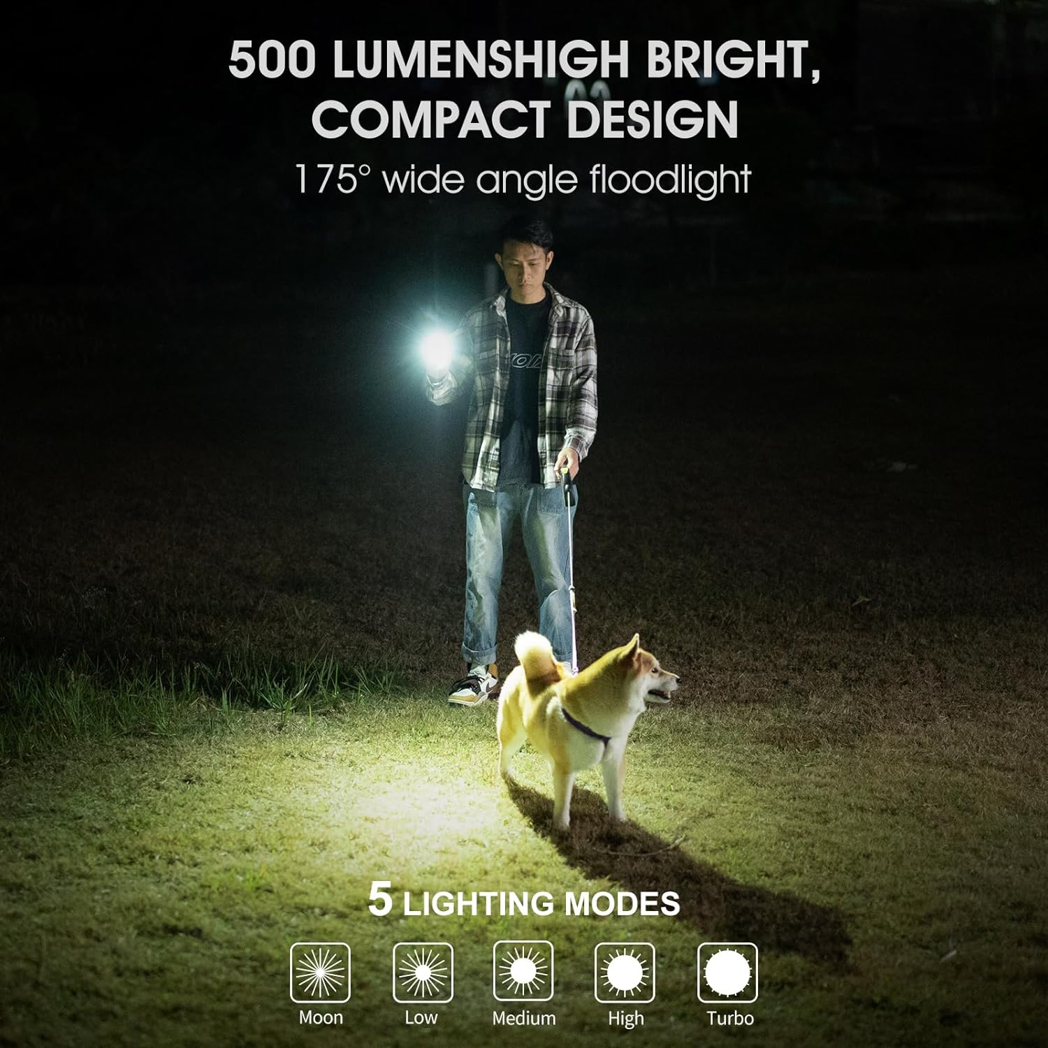 WUBEN G2 Flashlights 175&deg; Wide Beam, Rechargeable Keychain Flashlight High Lumens with Magnet Tail and Back Clip, 5 Light Modes Mini Torch Light for Indoor, Outdoor (Blue) image number 4