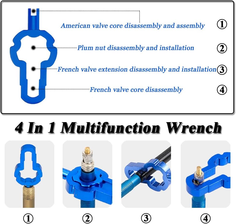 Bicycle Syringe Kit, Bicycle Tubeless Tire Liquid Injection Tool Set Bike Tire Tubeless Sealant Injector Syringe Rubber Hose Kit Mountain Bike MTB Bicycle Cycling Repairing Tools image number 1