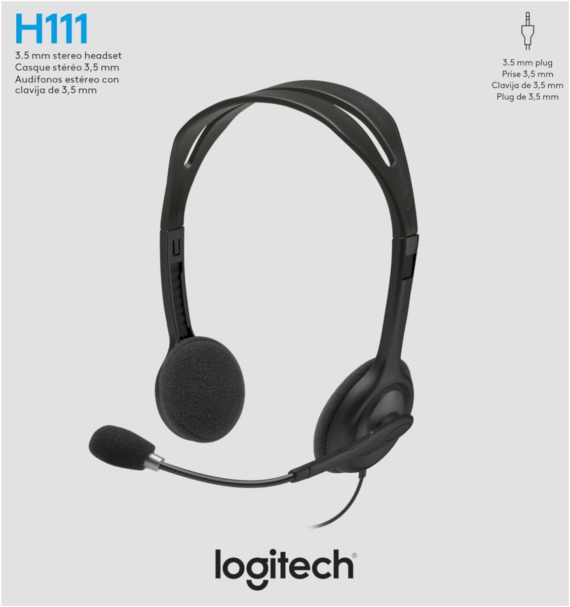 Logitech Stereo Headset H111 image number 2