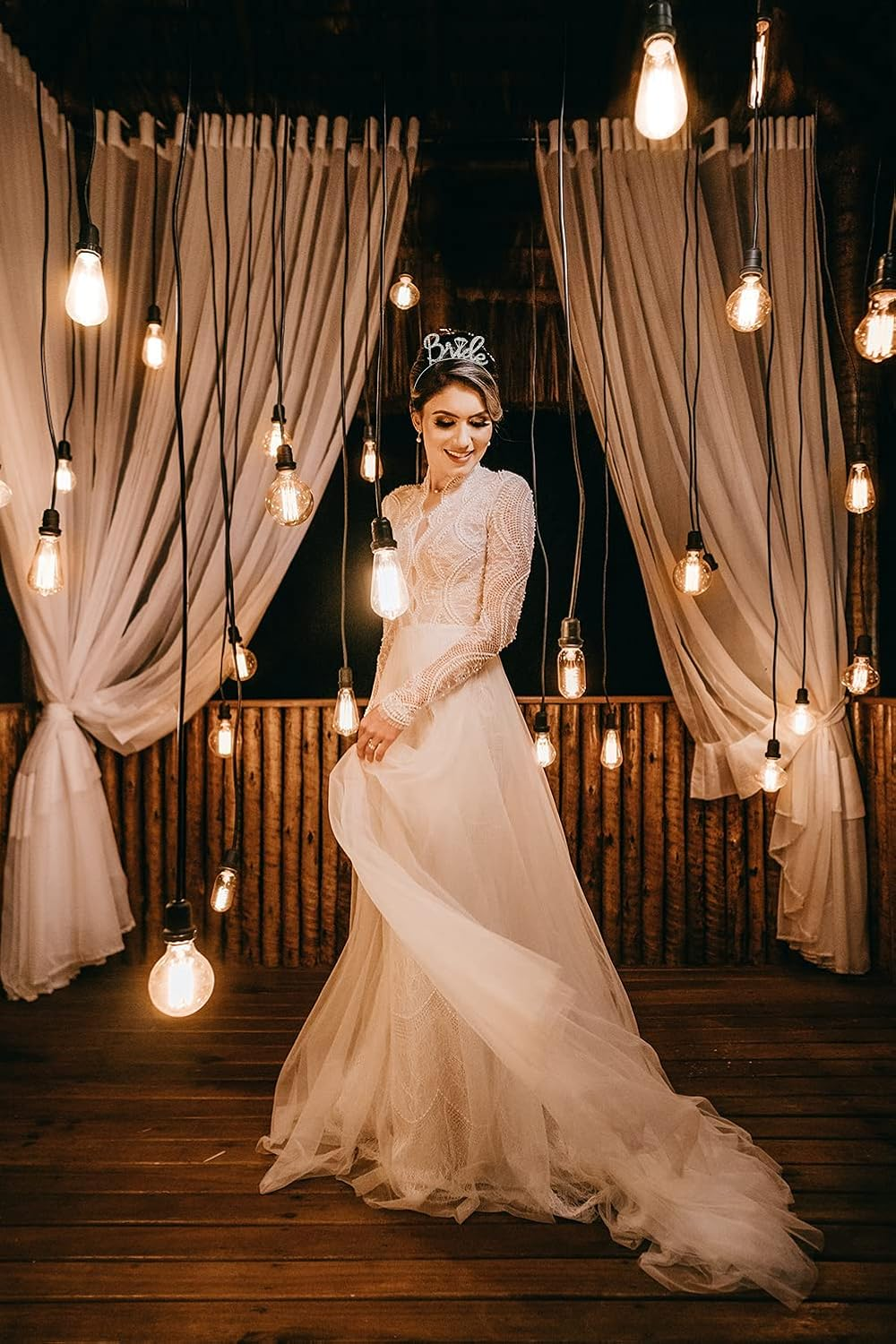 Kefley Bride Crown for Bachelorette Dresses to Be Headbands Gifts Party Decorations Silver Bridal Headband Tiara Accessories ,1 ,1.0 Count image number 6