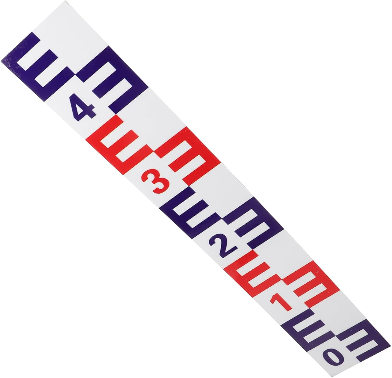 Toyvian Reflective Water Level Measuring Sticker Corrosion-Resistant Pool Depth Indicator Self-Adhesive Aluminum Panel for Accurate Night Visibility