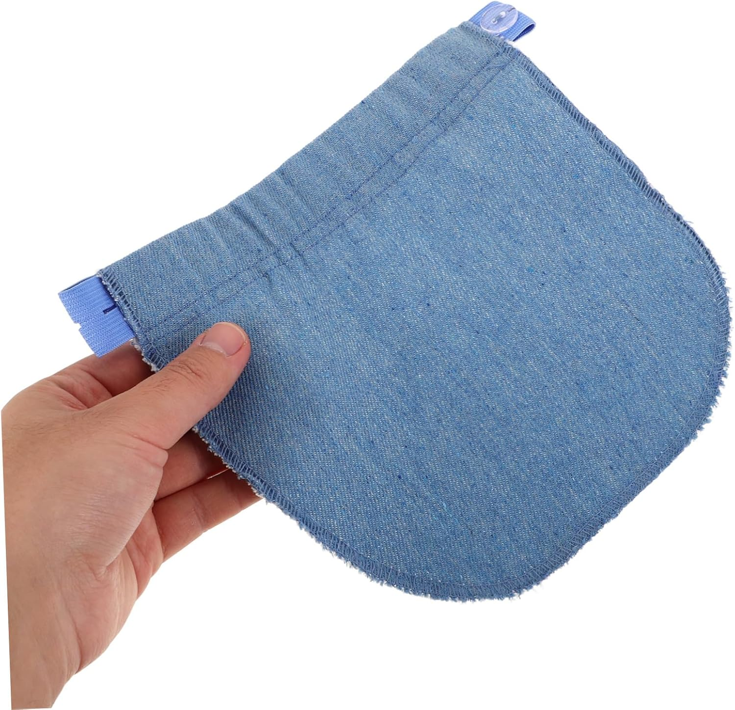 Minkissy Maternity Waist Extender Elastic Pregnancy Extender Adjustable Waistband Elastic Pregnancy Trousers for Jeans and Pants Sky-Blue image number 5