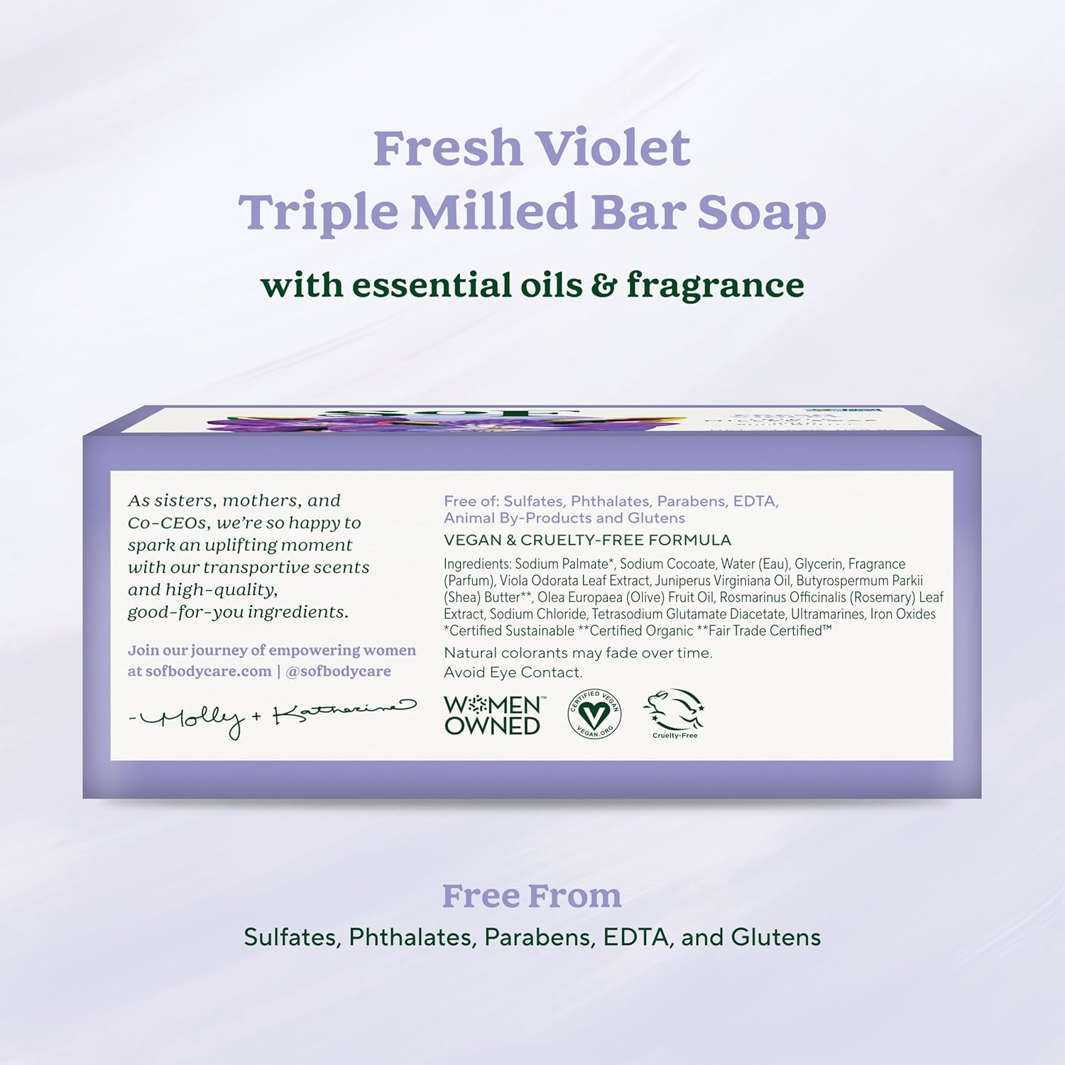 South of France - French Milled Vegetable Bar Soap Violet Bouquet - 6 Oz. image number 5