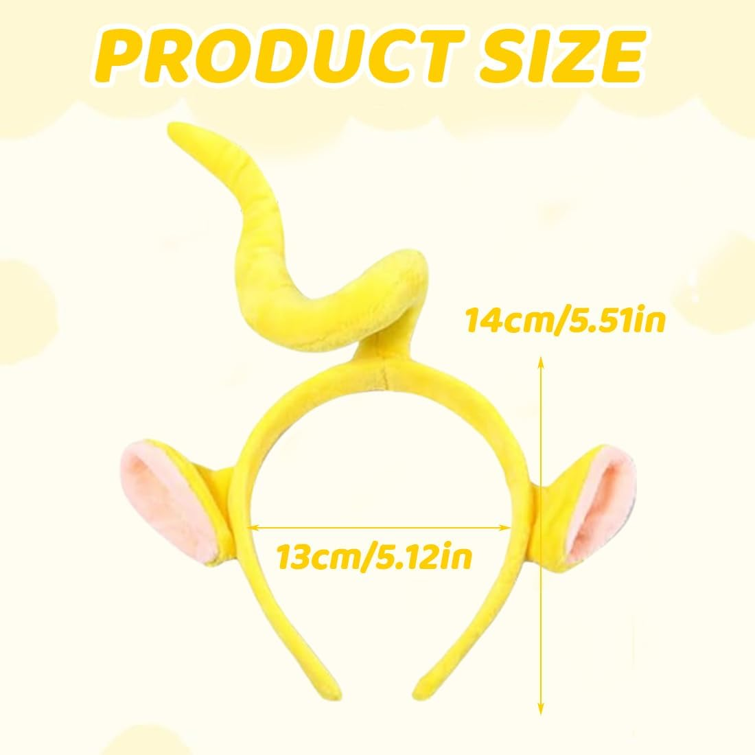 JAWUZ 4Pcs Cartoon Cute Teletubbies Style Hair Hoop the Teletubbies Plush Girls Headbands Washing Cute Face Hats 3D Hairpin Hair Accessories image number 3