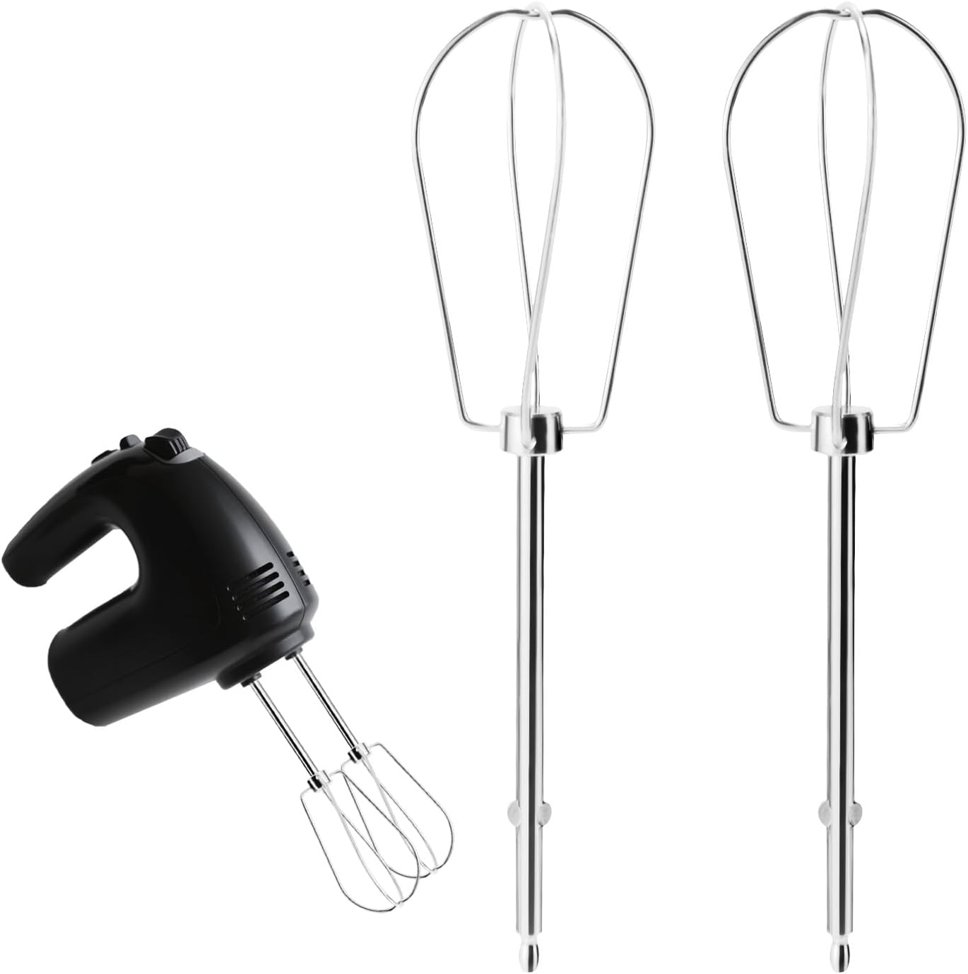 Lyreh 2Pcs Hand Mixer Beaters Attachments Compatible with BLACK & DECKER, Universal Stainless Steel Hand Mixer Turbo Beaters Replacement for Cooking and Baking Tool Accessory image number 3