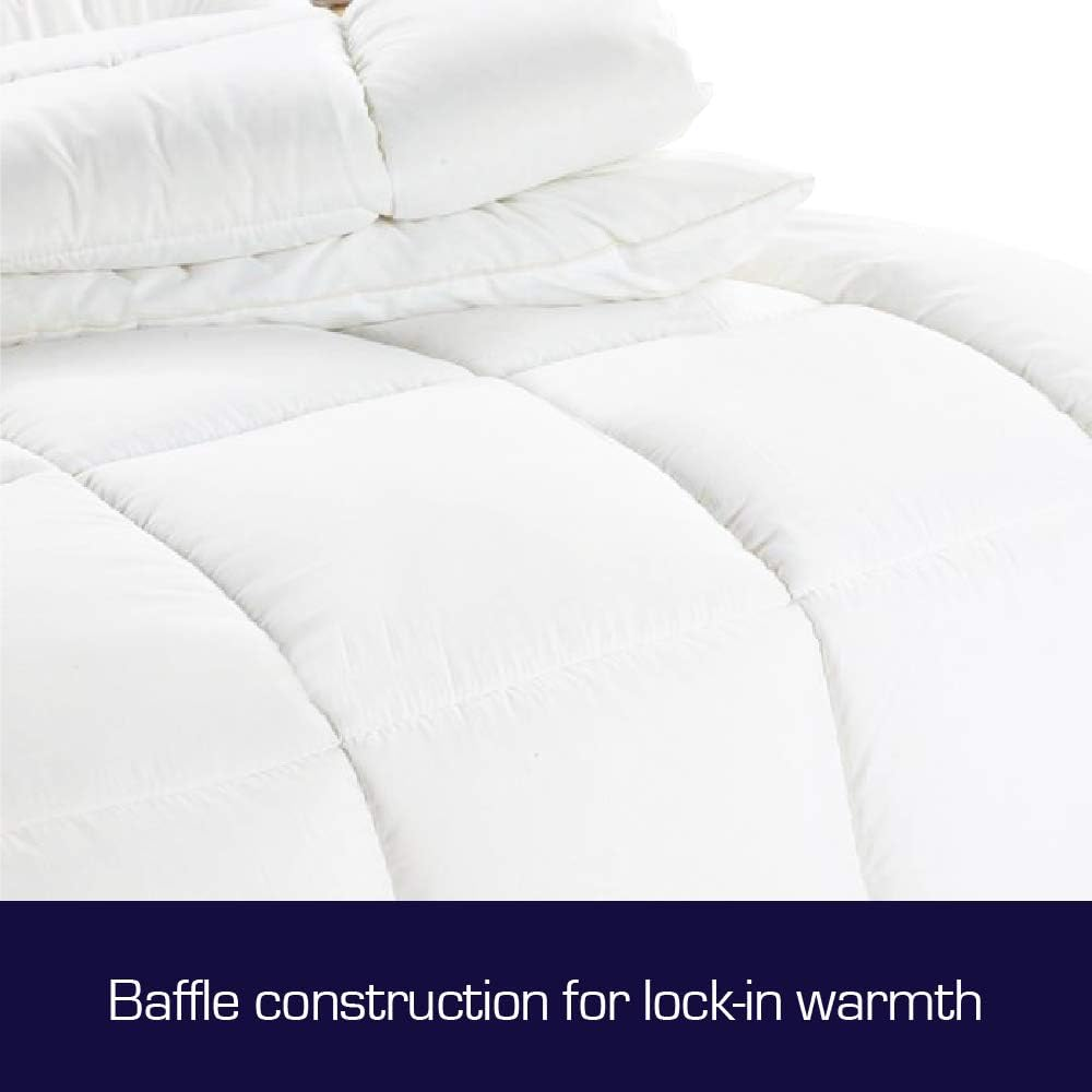 800GSM Ultra Warm Winter Microfibre Quilt/Doona/Duvet (Single.) image number 3