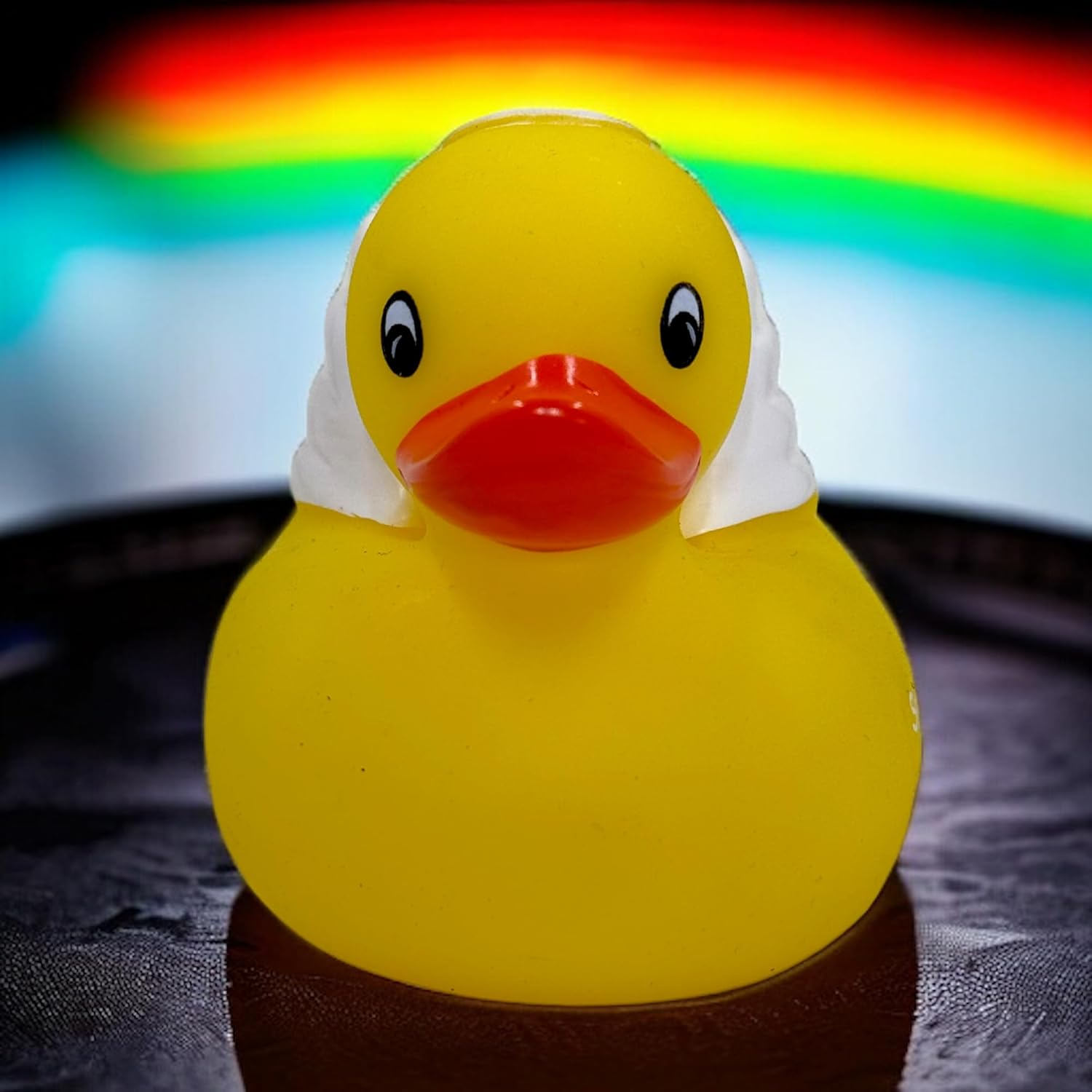 MIJOMA Set of 2 Bath Ducks Bath Toys, Hand Painted & Latex Free, Perfect for Parties, Birthdays, Christmas, Baby Showers & More - Great Bathroom Decoration, 8 Cm High (Guardian Angel) image number 1