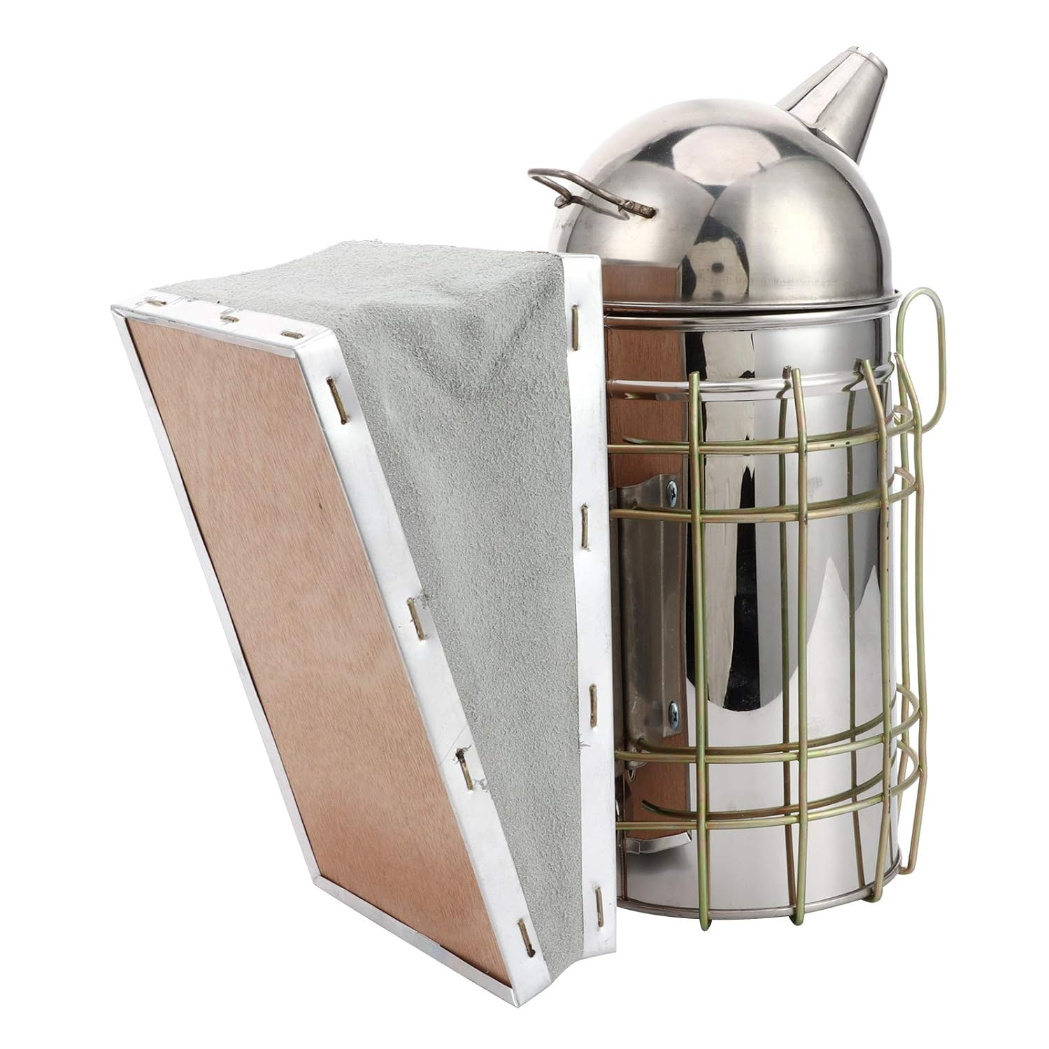 Domary Bee Smoker Stainless Steel Heat Shield Sprayer Apiculture Tool for Beekeeping image number 3