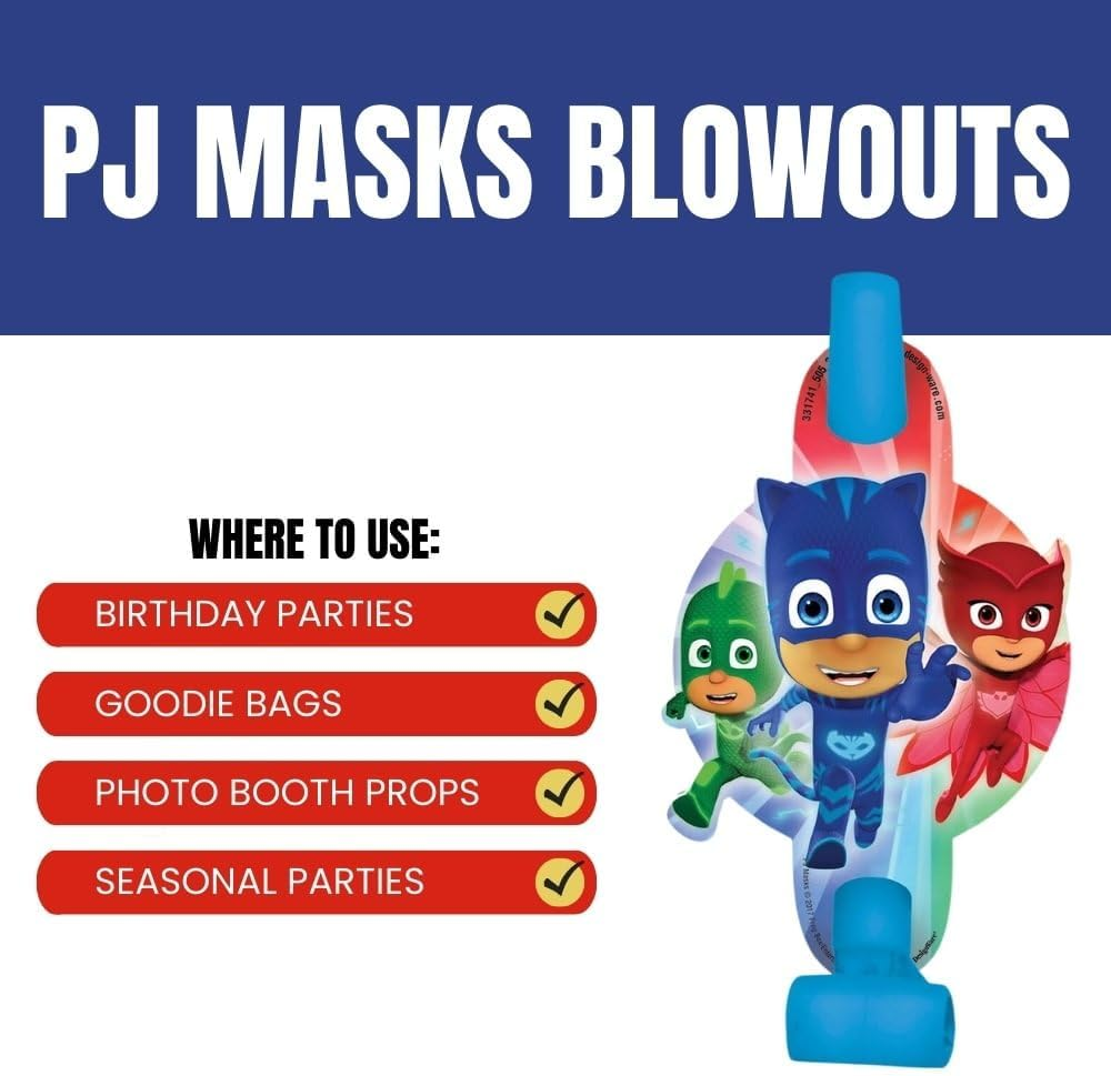 Amscan 331741 PJ Masks Blowouts image number 3