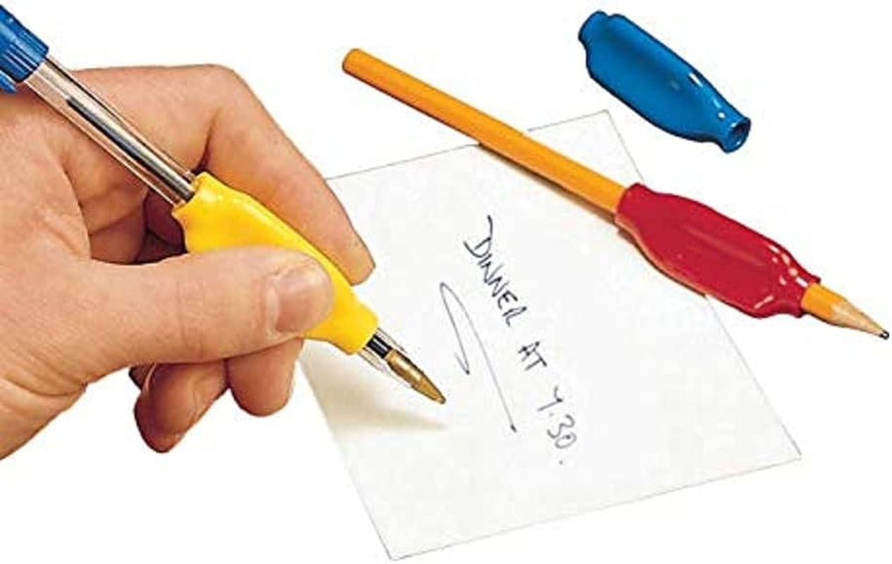 Homecraft Pen and Pencil Holder, Mixed, Retail Packed Set of 3, Pencil Grip for Individuals with Weakened Hand Strength and Dexterity, Ideal for Children and Adults, for Elderly and Handicapped Users