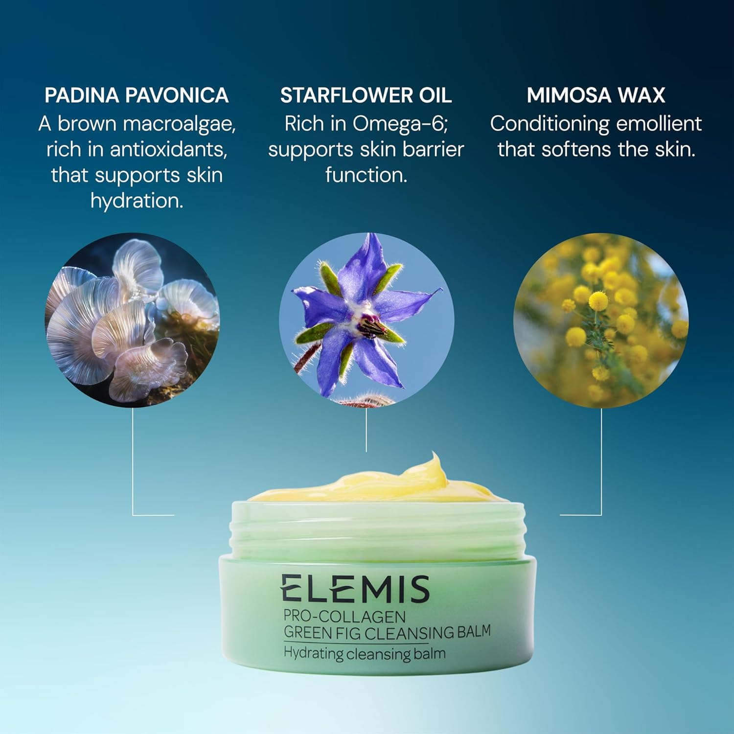 Pro Collagen Green Fig Cleansing Balm by Elemis for Women - 3.5 Oz Balm image number 4