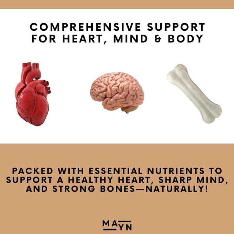 MAYN Barbarian Blend Grass-Fed Beef Liver Supplement Capsules &ndash; 100% Organic Desiccated Blend with Natural Iron, Vitamin B12 & a &ndash; Boosts Heart Health, Energy & Immunity &ndash; Non-Gmo, Gluten-Free, Freeze-Dried &ndash; 120 Capsules image number 3