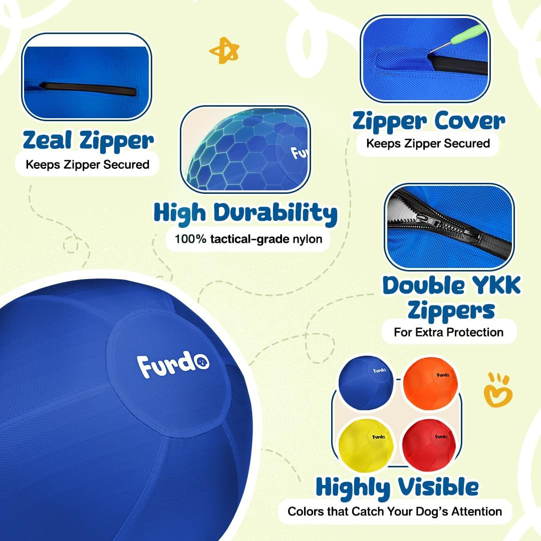 Furdo Herding Ball for Dogs - Blue image number 4