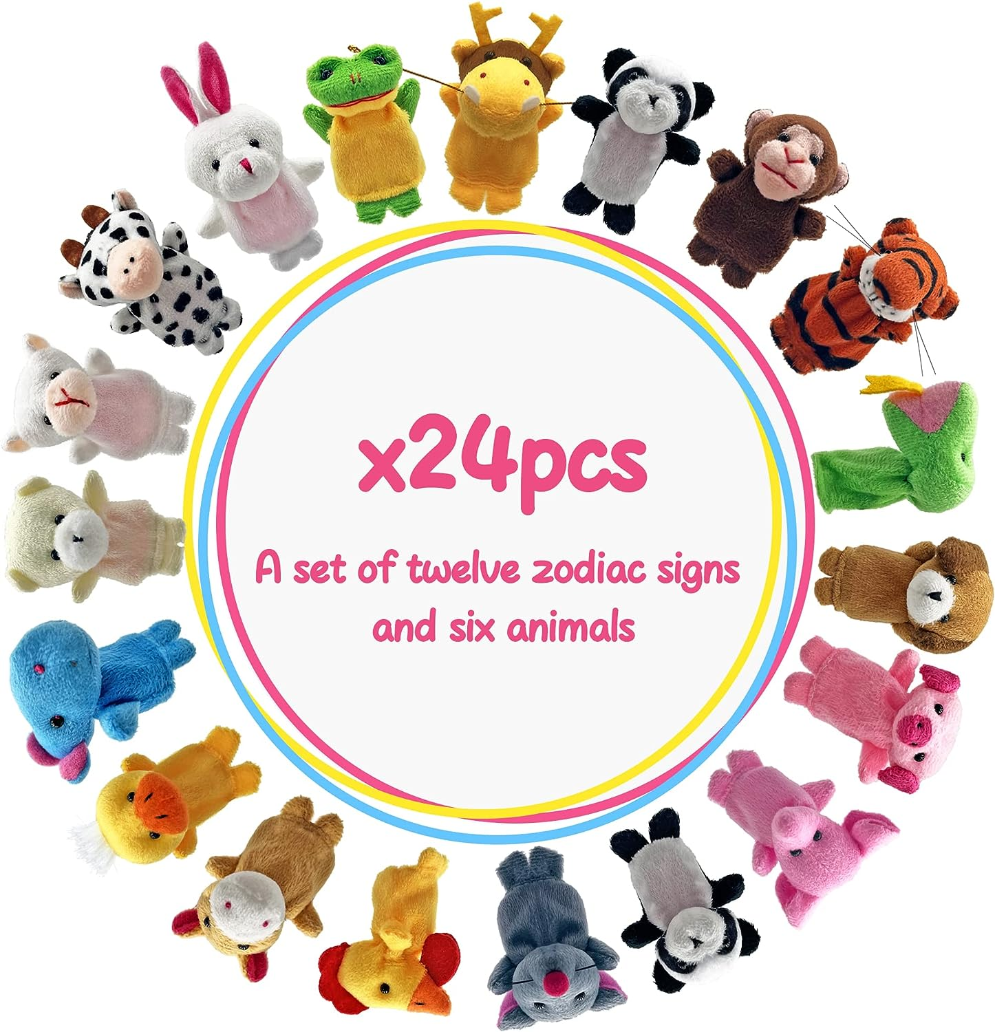 XIPEGPA Finger Puppets Set Mini Stuffed Animals Finger Puppet Toys for Storytelling Playing Teaching Shows Playtime Schools Birthday Party Gift Favor Supplies - Farm Animal image number 2
