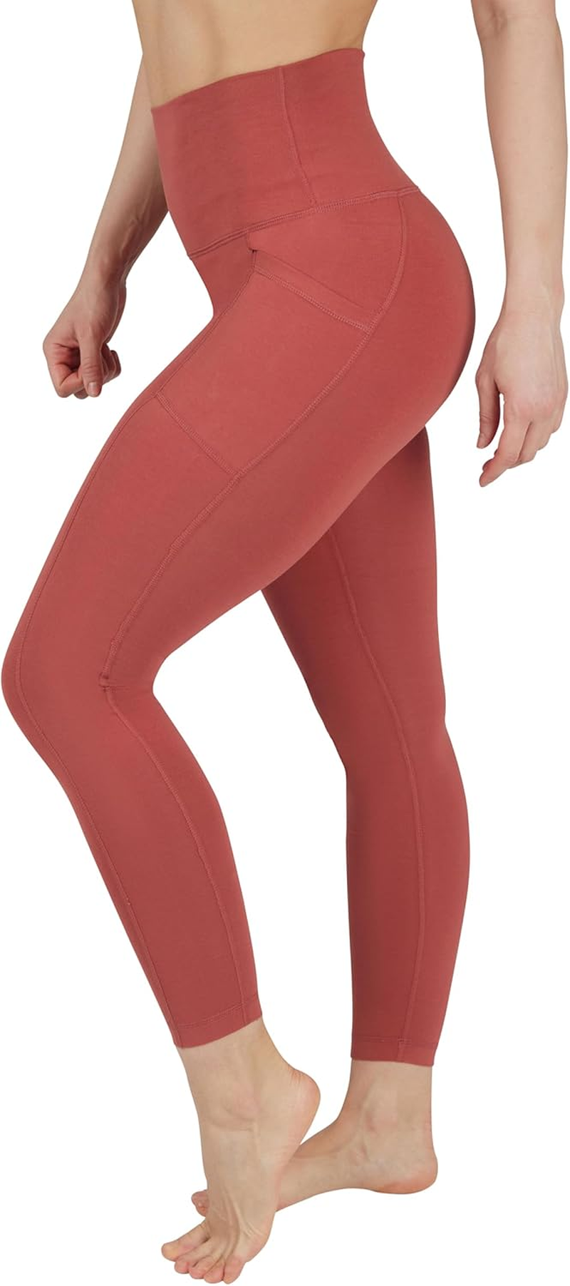 90 Degree by Reflex High Waist Disco Pants - Shiny Hi-Rise Capri Leggings