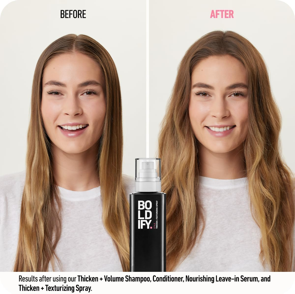 BOLDIFY Hair Thickening Spray - Get Thicker Hair in 60 Seconds - Stylist Recommended - Instant Volumizing, Texture and Body for All Hair Types - 240Ml image number 1