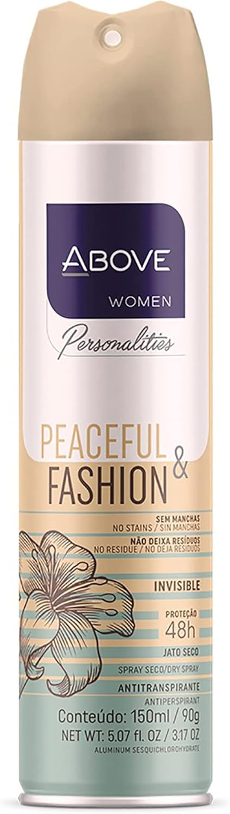Above 48 Hours Personalities Antiperspirant Deodorant - Peaceful and Fashion for Women 3.17 Oz Deodorant Spray image number 5