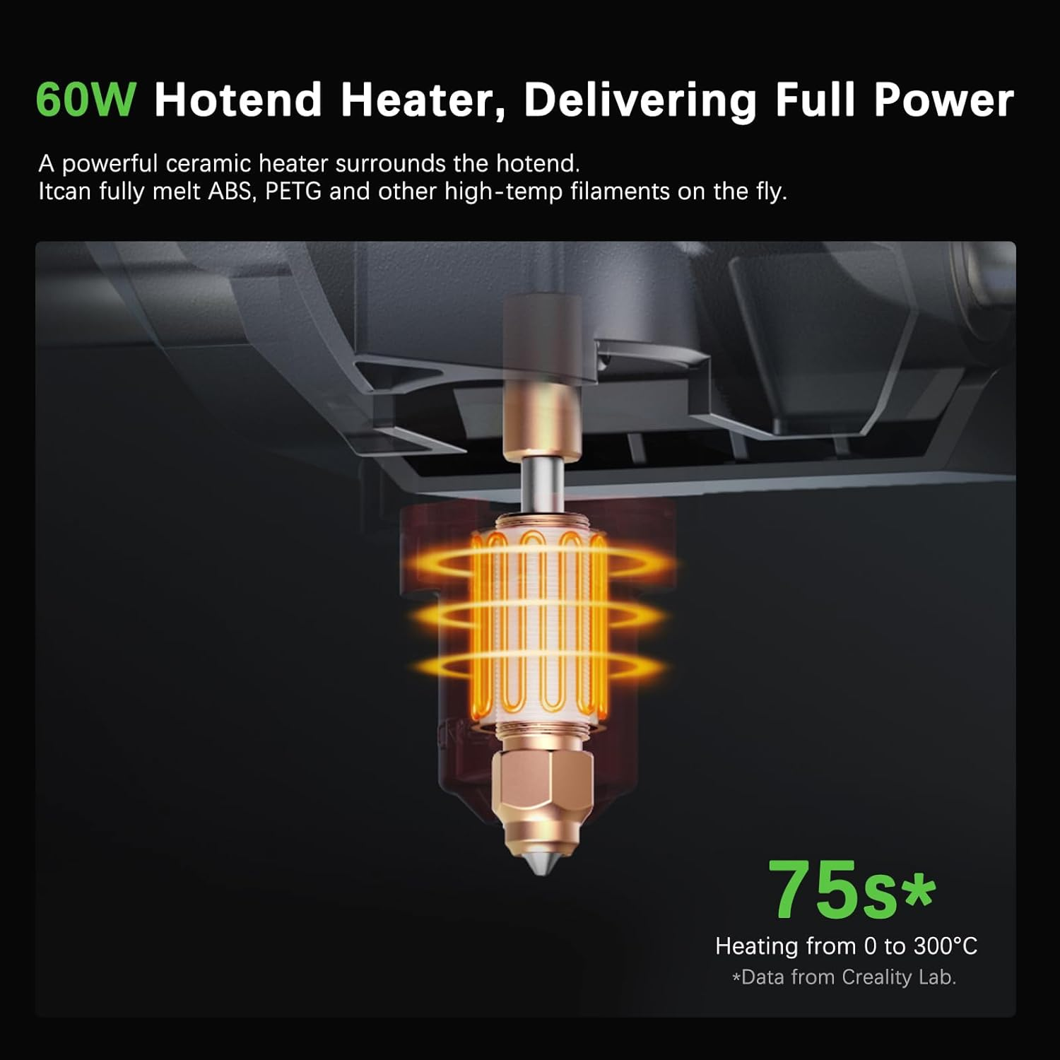 Creality Ender 3 V3 3D Printer, Ender-3 V2 Upgrade with Core XZ for 600Mm/S Printing Speed Direct Extrusion Tri-Metal Nozzle Auto Calibration Two Instant Cooling Fans image number 3