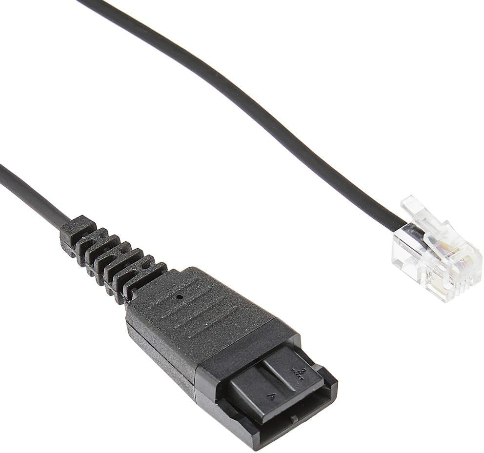 Universal Audio Enhancer for All Headset Enabled Telephones. Increases Volume. Curly Cord RJ11 -> QD image number 2