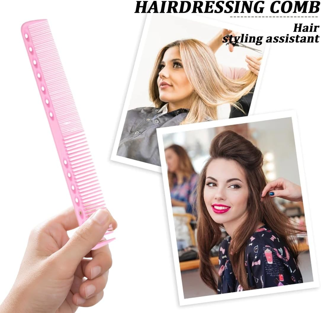 Styling Comb, 4 Pieces, Carbon Fibre Hair Combs, Shatterproof Premium Coarse Zinc Carbon Comb, Coarse Fine 2 Teeth, Salon Hairdresser Hair Care, for Men and Women with Different Types of Hair image number 5
