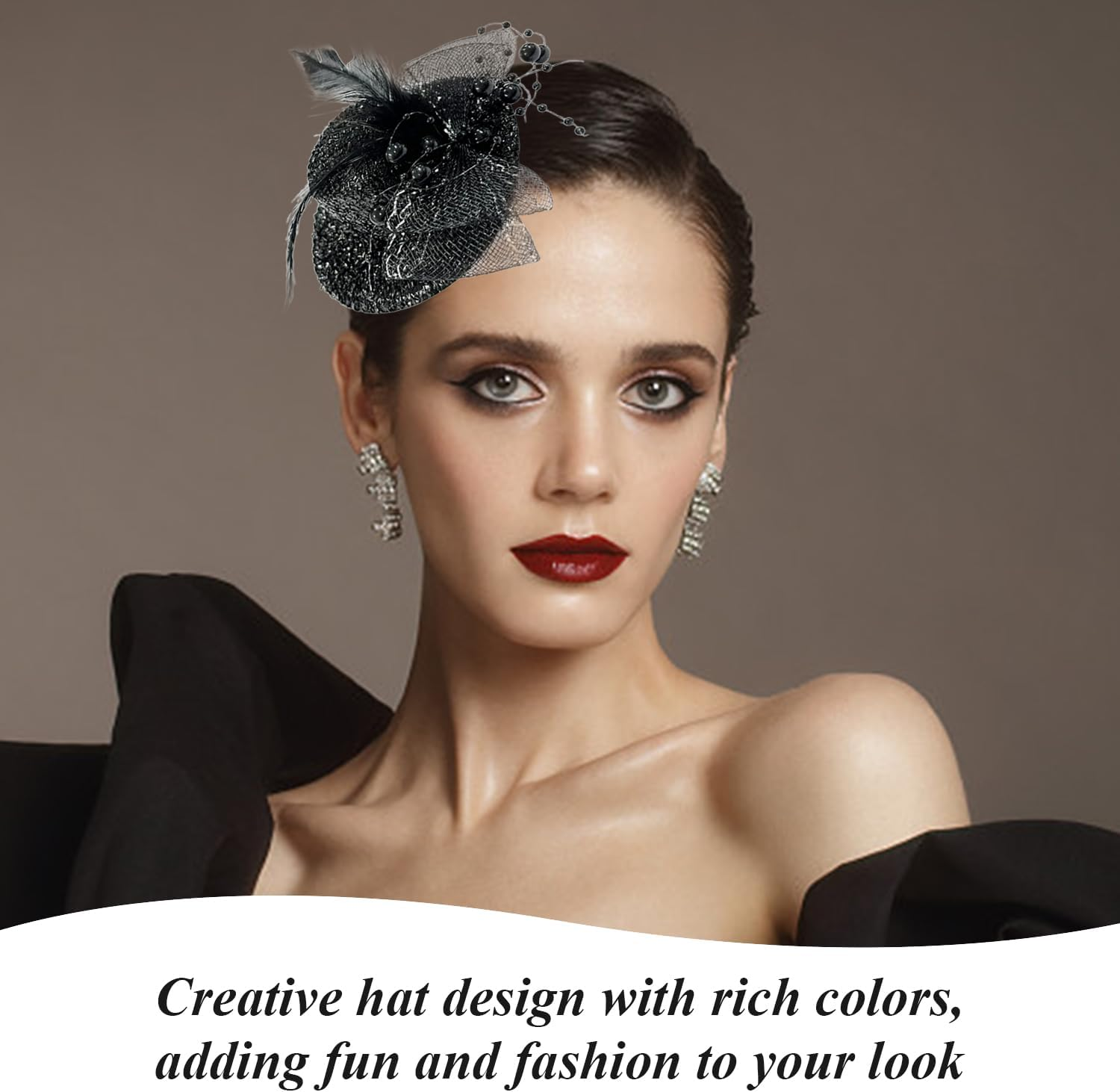 Set of 4 Hat Styling Hairpins, Creative Hair Pins, Decorative Hair Pins with Party, Hair Styling Accessories, Retro Hairpins.