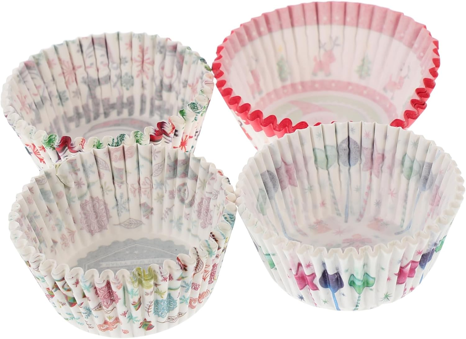 Cake Baking Cups 400Pcs Decorative Paper Moulds Strong Sturdy Non-Deformable Easy to Use Great for Occasions image number 6