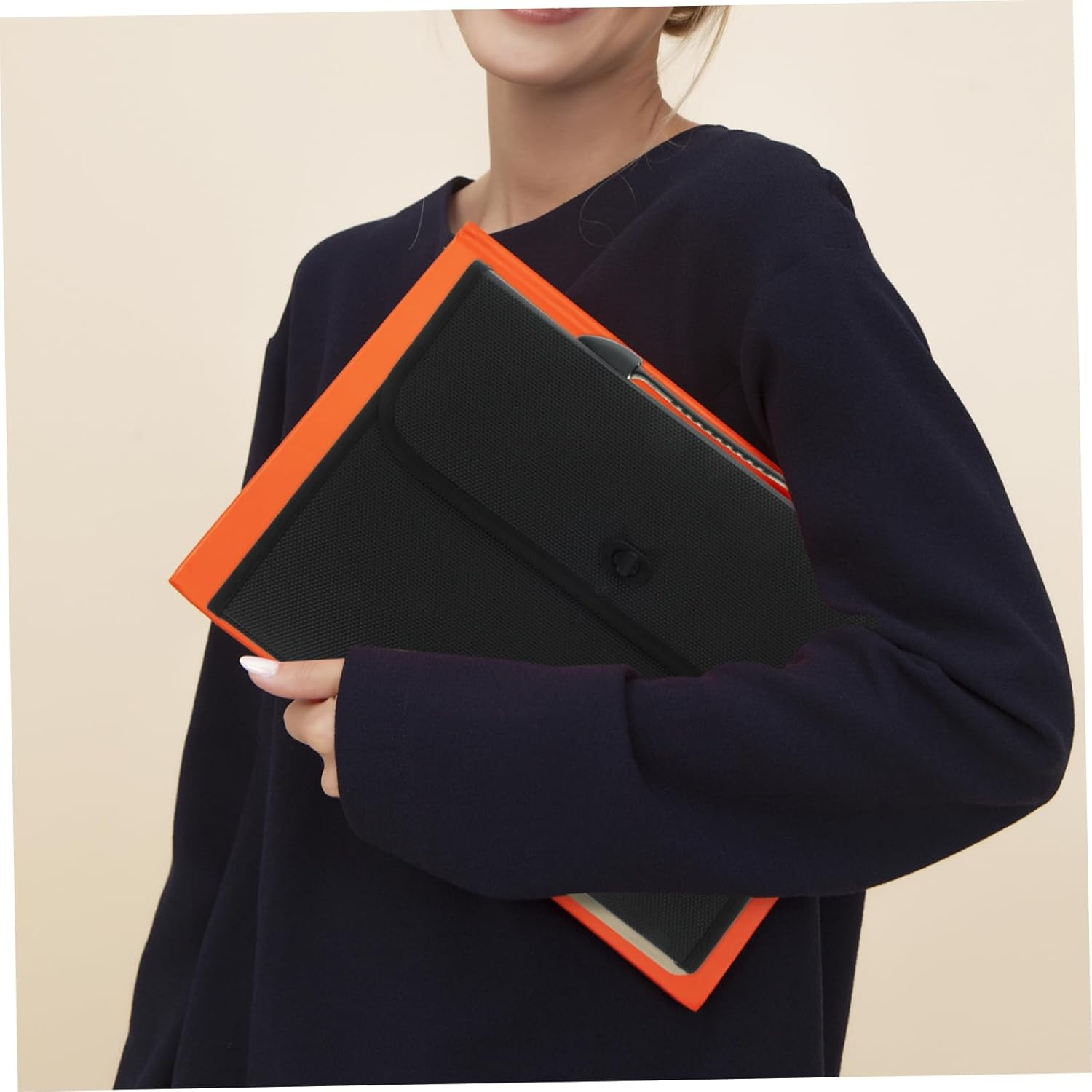 Abaodam Capacity Expanding File Folder Portable Document File Organizer Pockets for Sorting and Storing Papers Office Document Bag image number 6