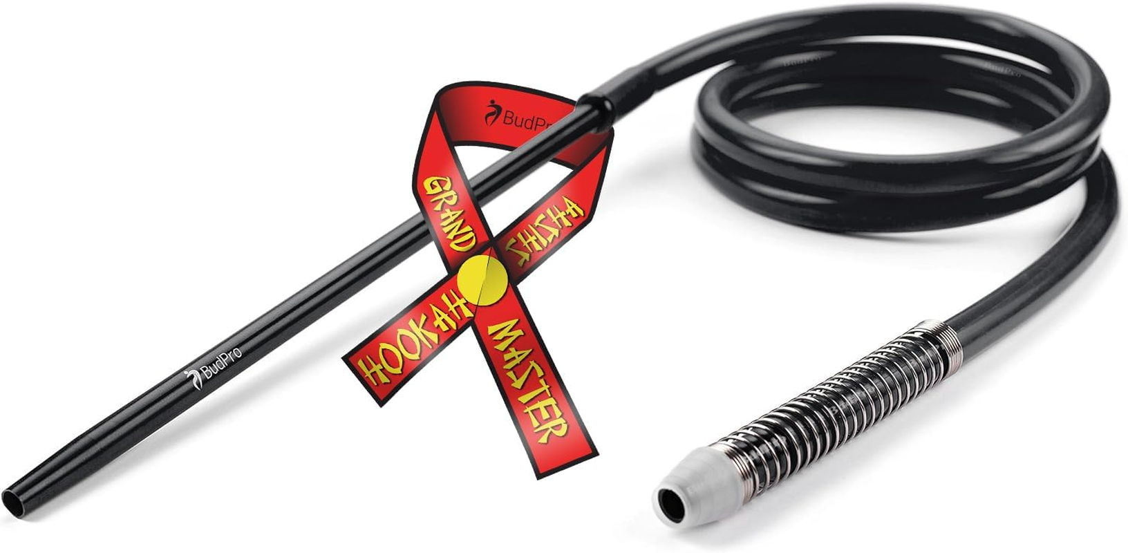Silicone Hose 72In with Aluminium Handle & Anti-Flex Spring &ndash; Durable Flexible Tube (Black) image number 5