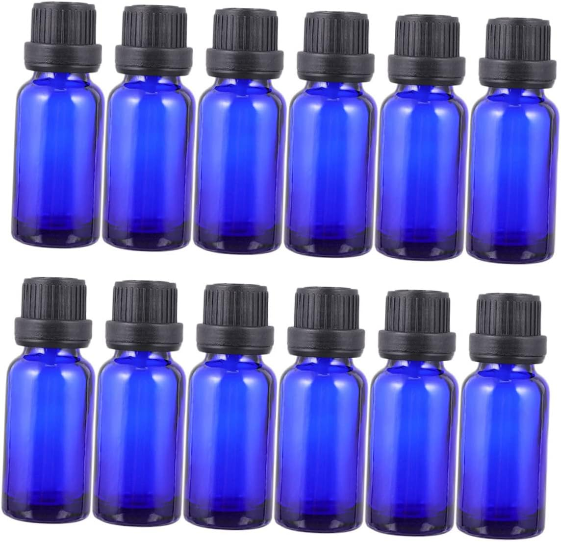 Yardenfun 20Pcs Essential Oil Bottles Small Glass Containers Orifice Reducer for Perfume Sample Bottles for Cuticle Oil image number 4