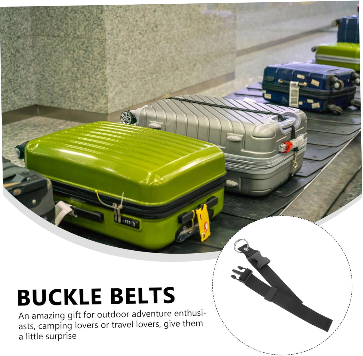 4Pcs Suitcase Luggage Straps Multi-Functional Straps for Travel and Outdoor Use image number 4