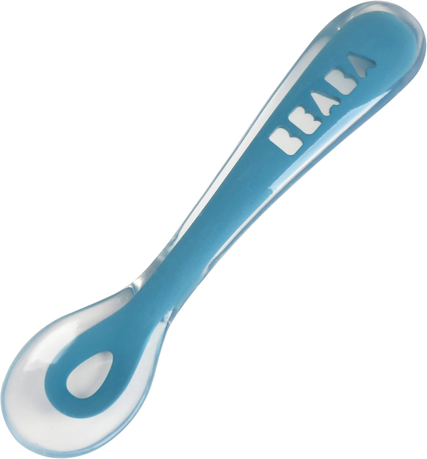 BEABA Divided Silicone Plate and Spoon Set, 2 Count, Blue image number 5