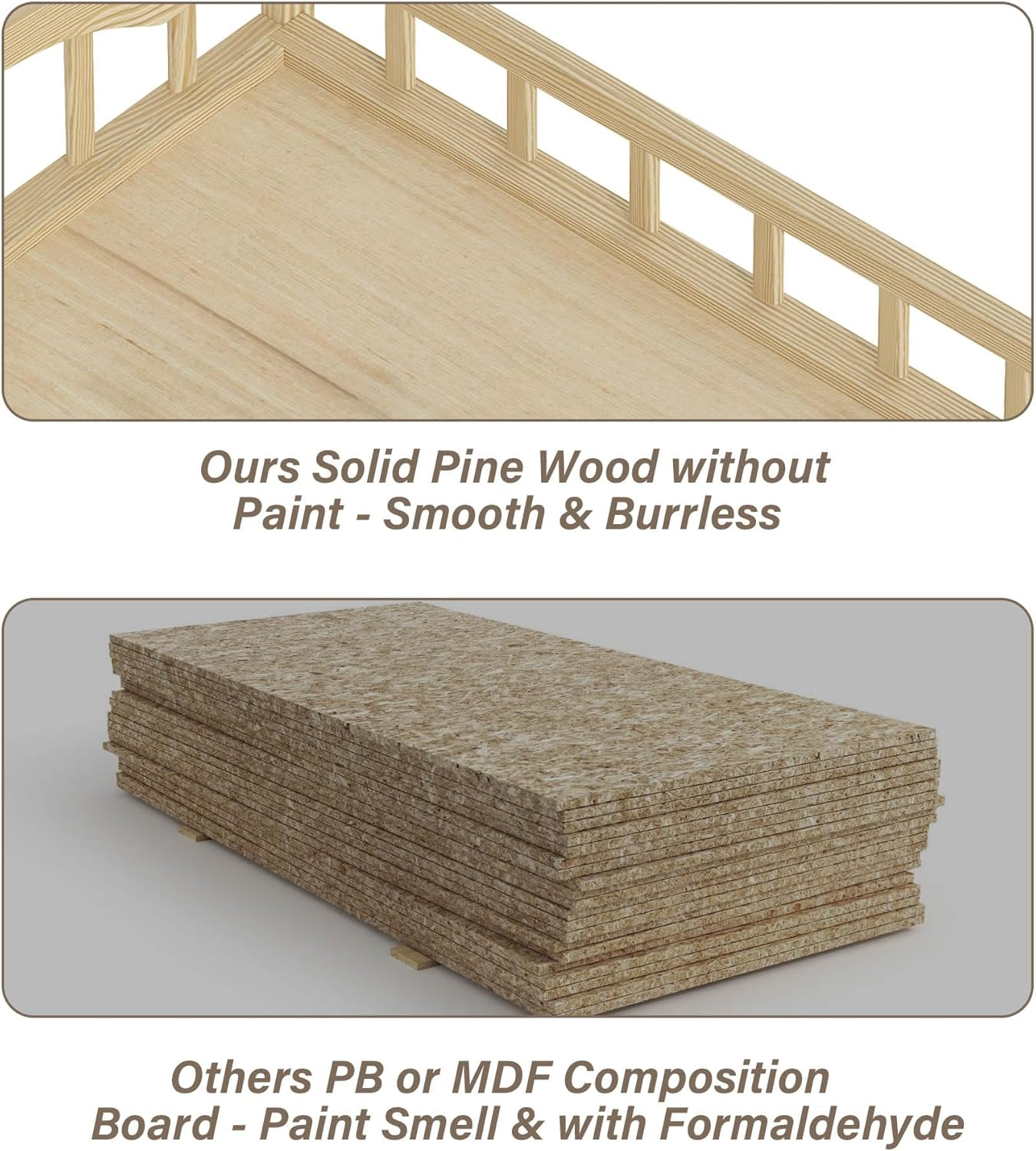 Baby Changing Table with Storage Shelves, Wooden Portable Nursery Diaper Changing Station for Infants, Children'S Room, Bedroom, Natural, Pine Wood image number 5