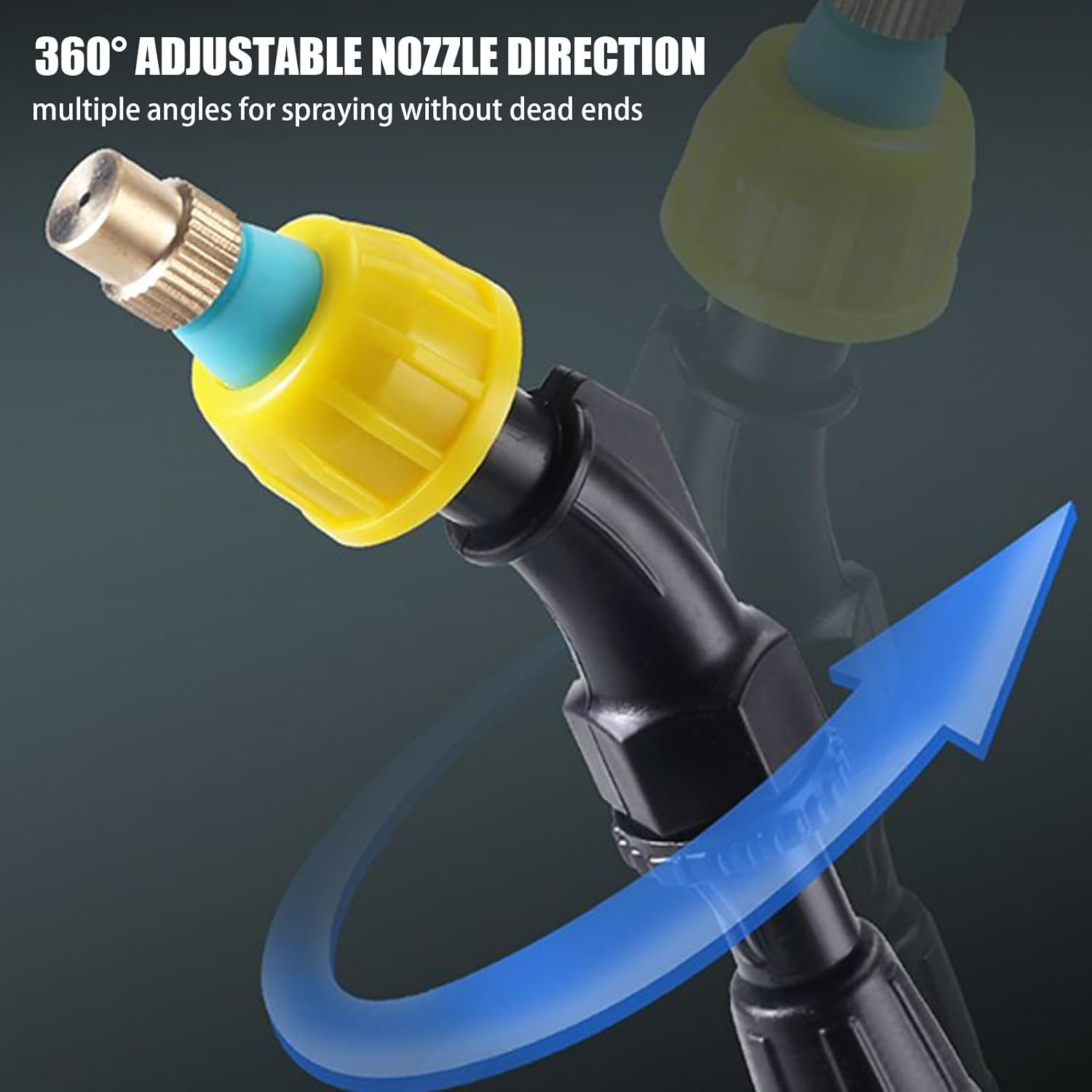 Lmyit Yard Sprayer | Type-C Electric Portable Water Sprayer | Home & Gardening Supplies with 3 Nozzles for Farm Home Yard Vegetable Flower Care Indoor Fertilizing Greenhouse Agricultural