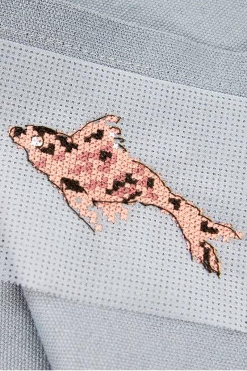 DMC DC90 Water Soluble Cross Stitch Canvas, 8 by 8-1/2-Inch, White, 14 Count