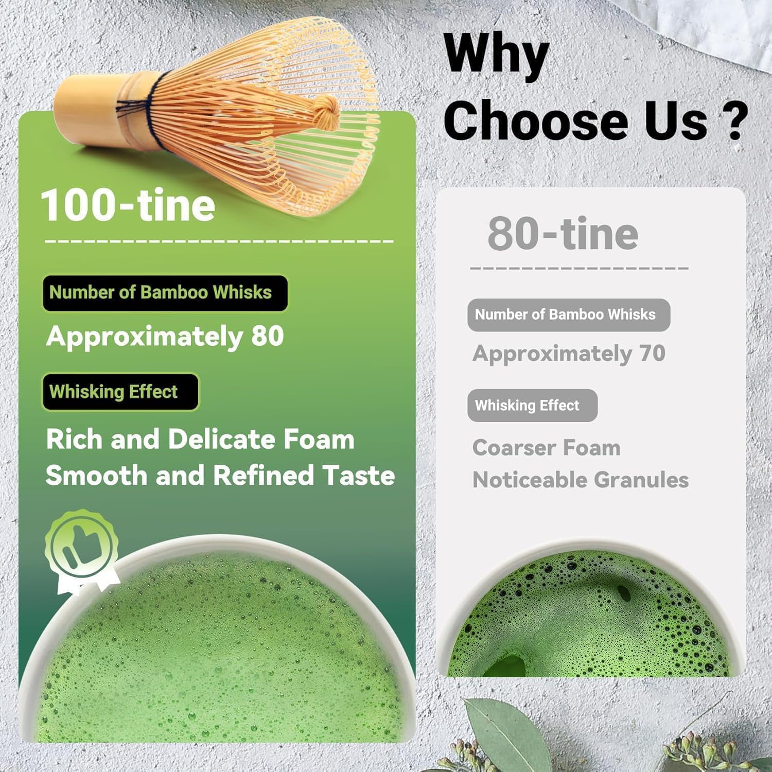 Luikyei Matcha Traditional Starter Set - Bamboo Matcha Whisk (Chasen), Scoop (Chashaku), Stainless Steel Sifter, Fully Printed Handbook - Japanese Tea Set image number 5