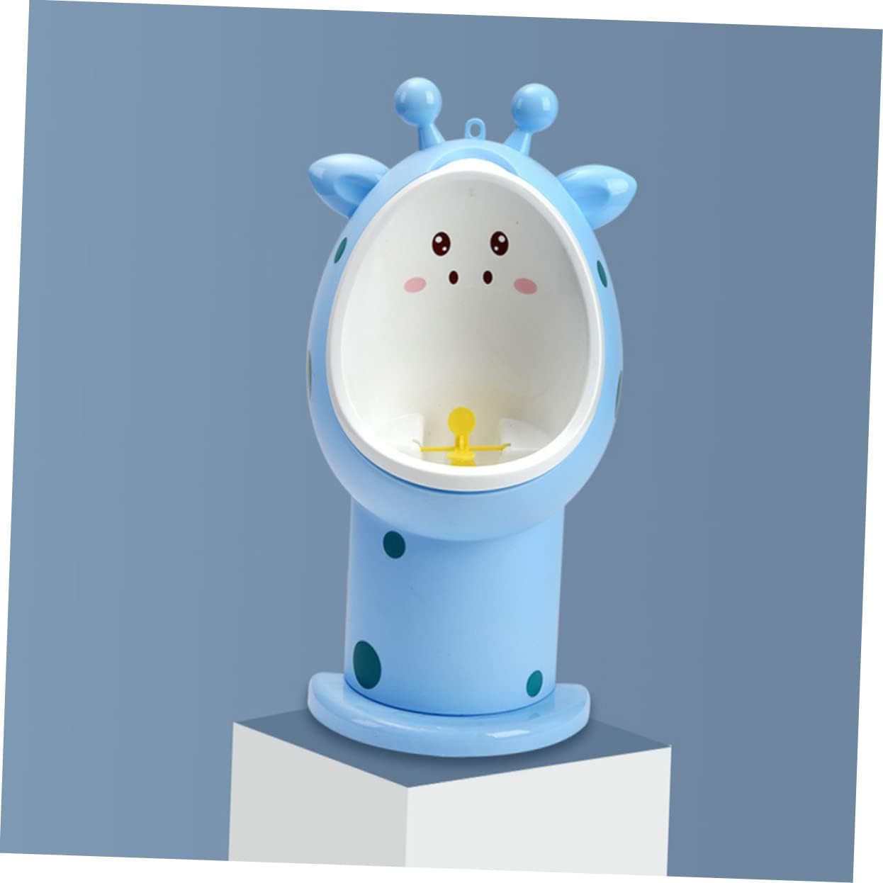 Generic Toddler Boys Urinal Standing Potty Training Toilet with Adjustable Height and Pinwheel Aim Assistant for Easy Cleaning image number 1