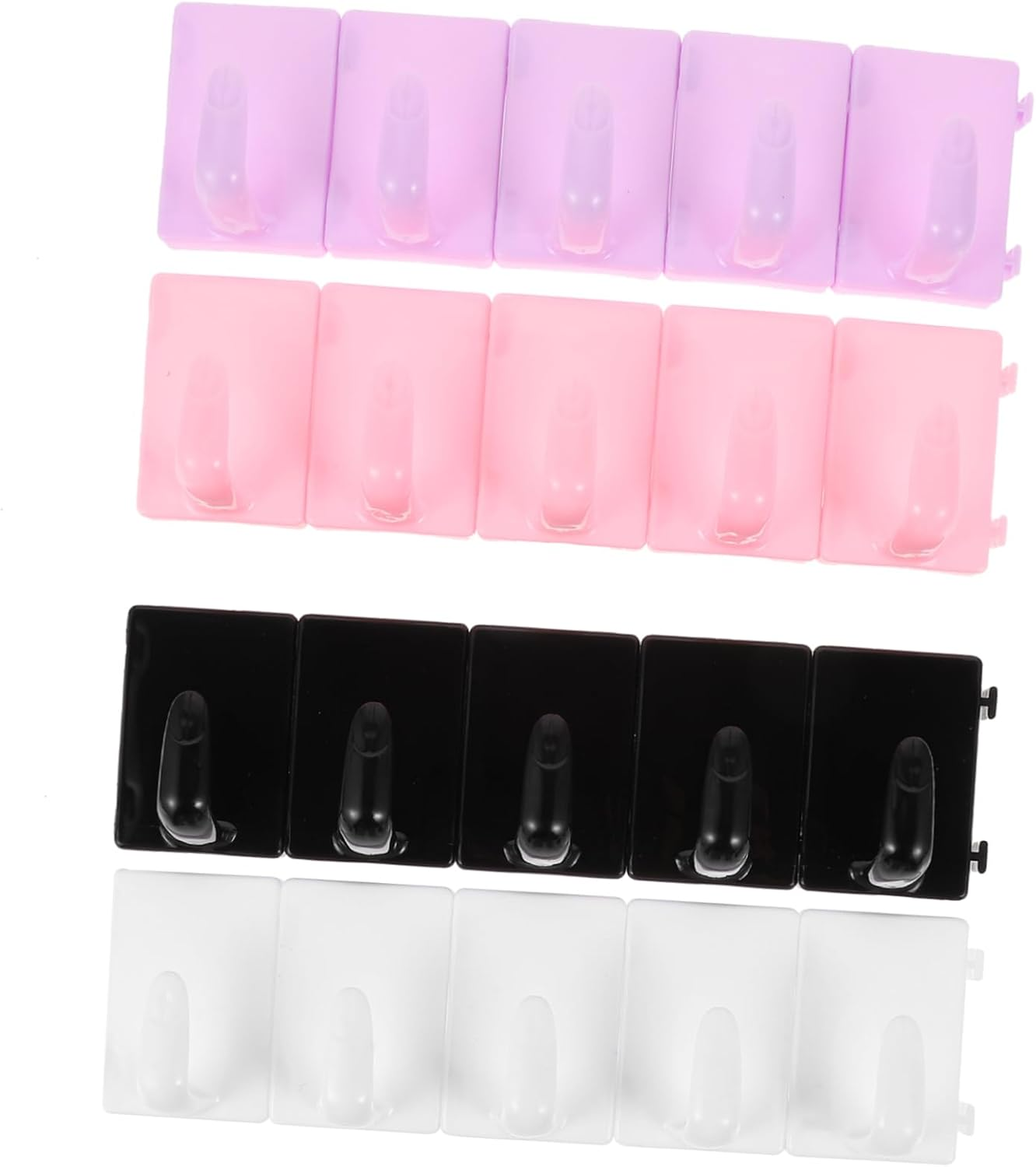 BIUDECO 4Pcs Nail Art Practice Base Nail Accessories Diy Rack Display Stands Random Color image number 6