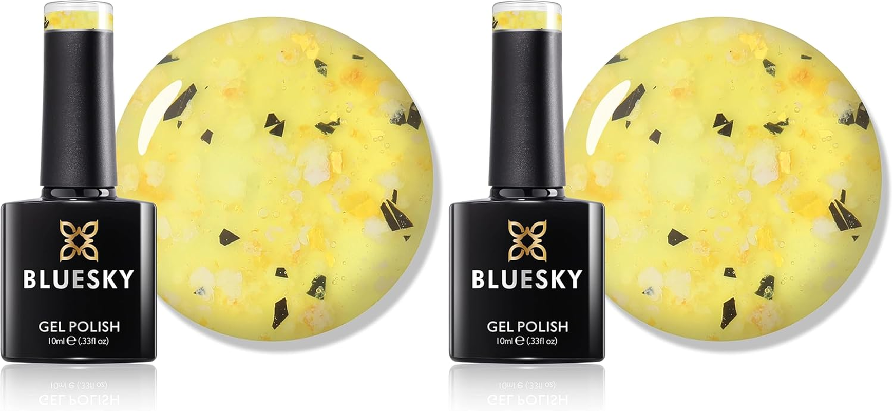 Bluesky Dancing Dahlia Flower Gel Nail Polish 10 Ml, Orange