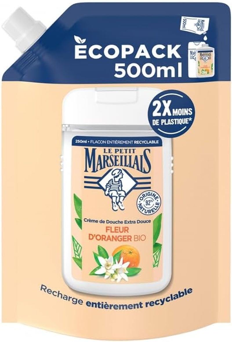 Orange Blossom Extra Gentle Shower Cream Organic Eco-Refill 500 Ml