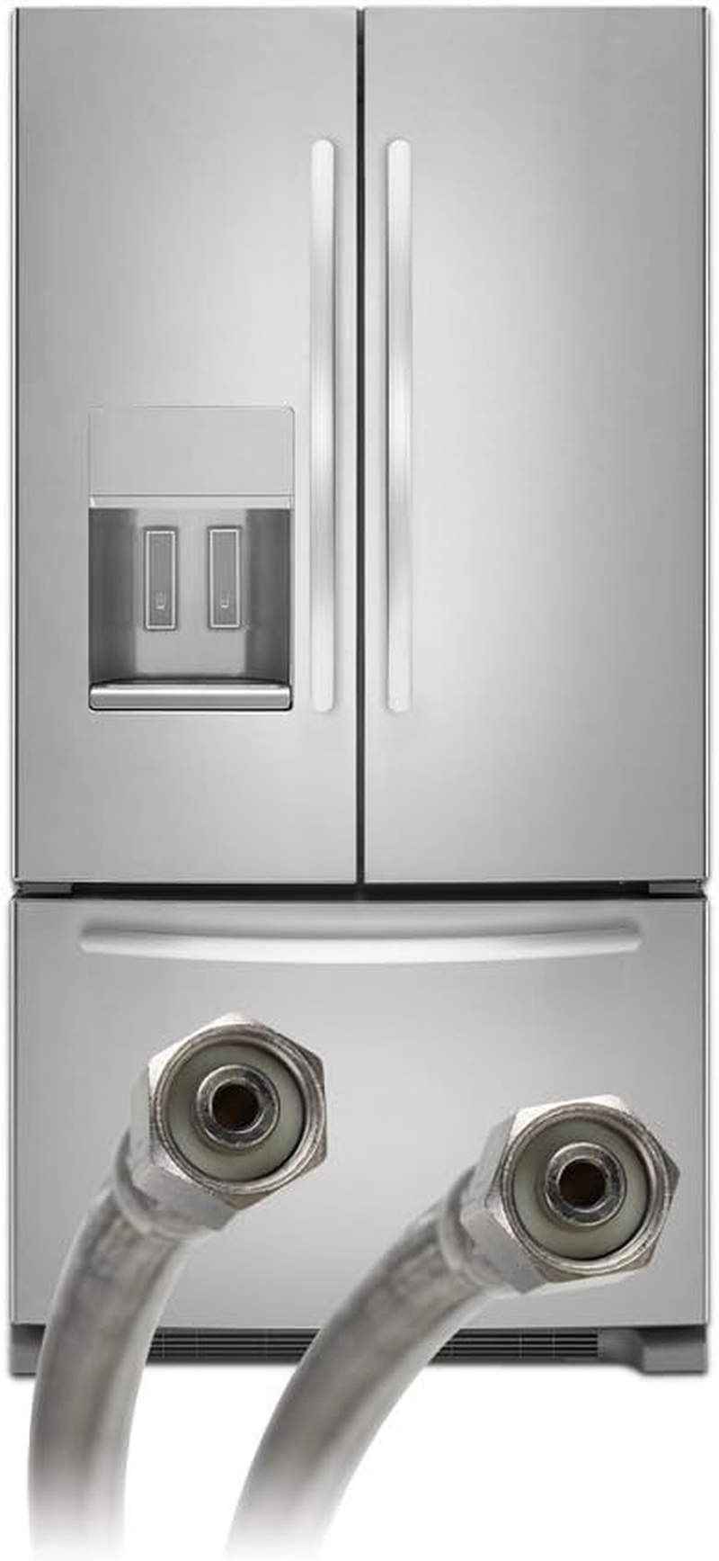 Fluidmaster 12IM60 Ice Maker Connector, Braided Stainless Steel - 1/4" Compression Thread X 1/4" Compression Thread, 5 Ft. (60") Length image number 1