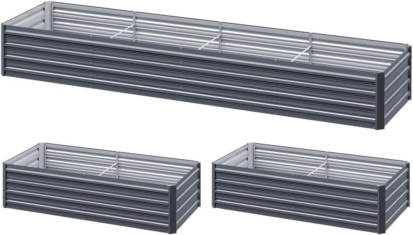 Green Fingers Garden Bed 320X80X45Cm Planter Box Raised Container Galvanised Herb image number 6