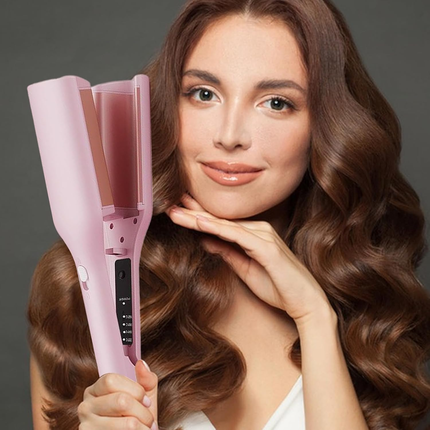 Professional Curling Iron - Negative Ion Anti-Scalding Curling Iron - Hairdressing Tool with Adjustable Temperature for Salon Home Travel Vacation Party Date Night Wedding Dance Girls Ladies image number 2