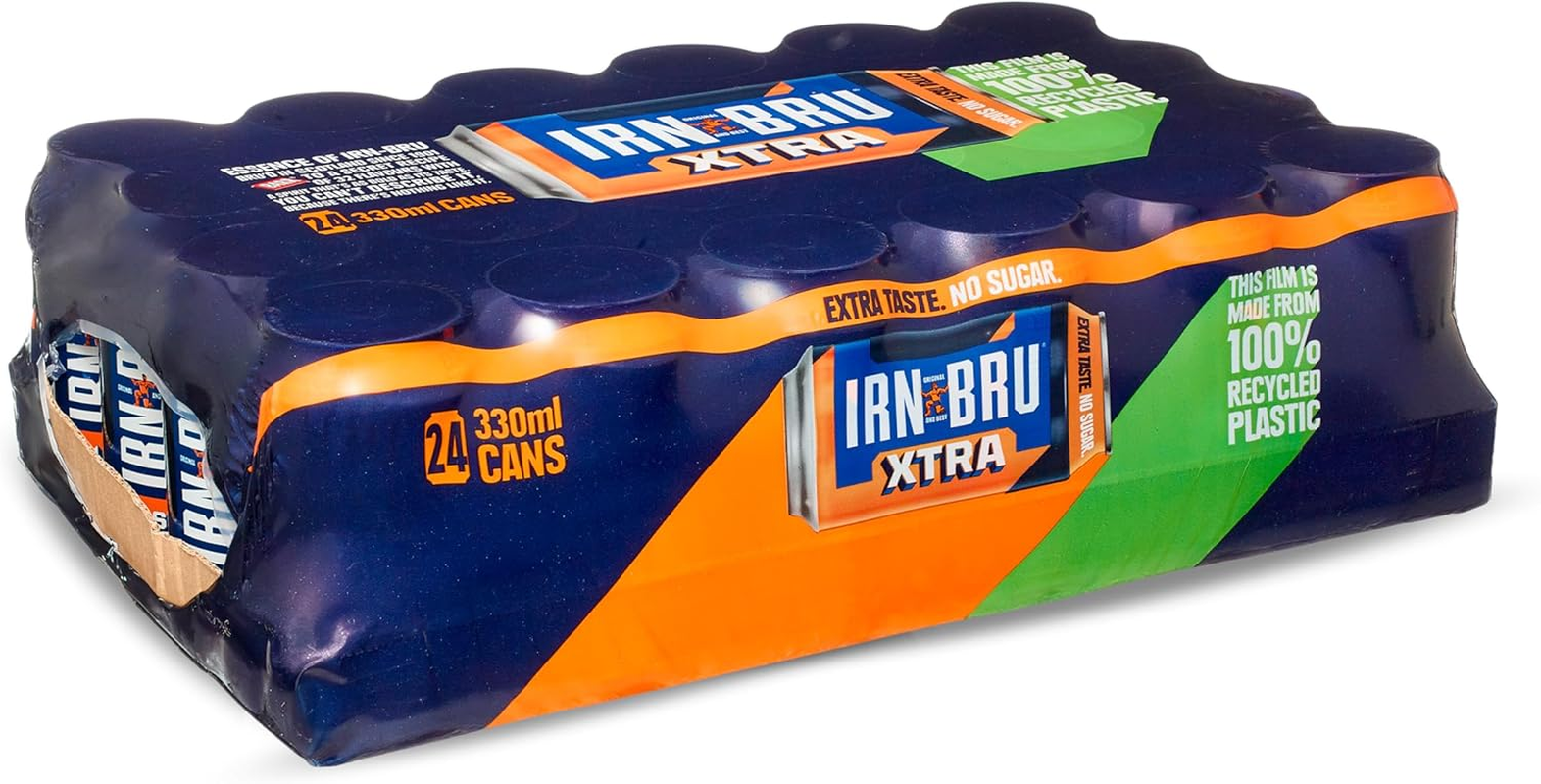 IRN-BRU Sugar-Free Diet, 24 Pack Zero No Sugar & Low Calorie Fizzy Drinks Multipack Cans - 24 X 330Ml Cans