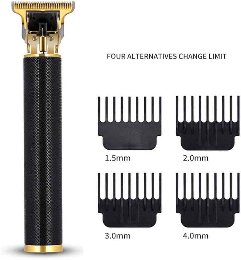 AIMALL Men&rsquo;S Portable Electric Hair Trimmer Clippers Beard Shaver Cutting Cordless, USB Rechargeable, Titanium Ceramic Blade, Low Noise, 240 Minutes Runtime - Black image number 2