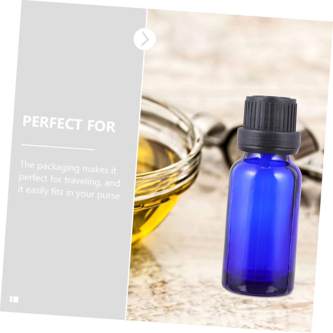 20Pcs Convenient Essential Oil Sample Bottles Glass Orifice Bottles Reducer for and Storage image number 1