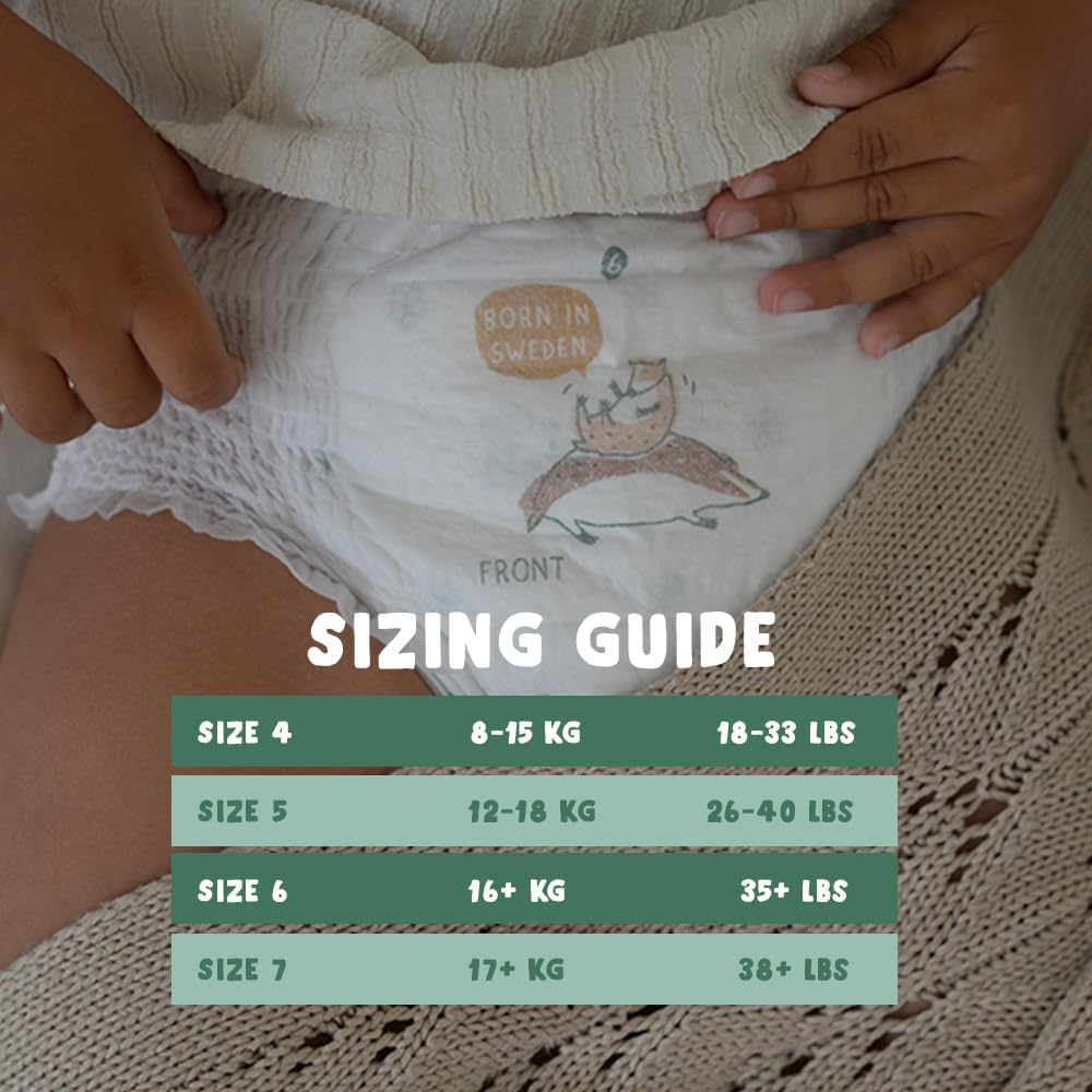 Eco by Naty Pull on Pants, Size 5, 4 Packs of 20 (80 Count) image number 5