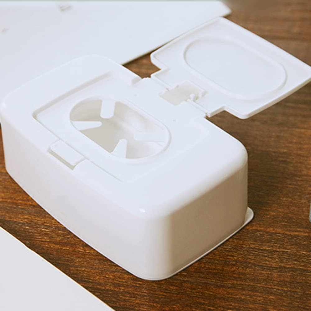 Wet Wipes Dispenser | Refillable Baby Wipes Storage Box - Home Organization for Bathroom, Countertops, Bedroom Dressers, Night Stands, Office, Tables Buniq image number 6