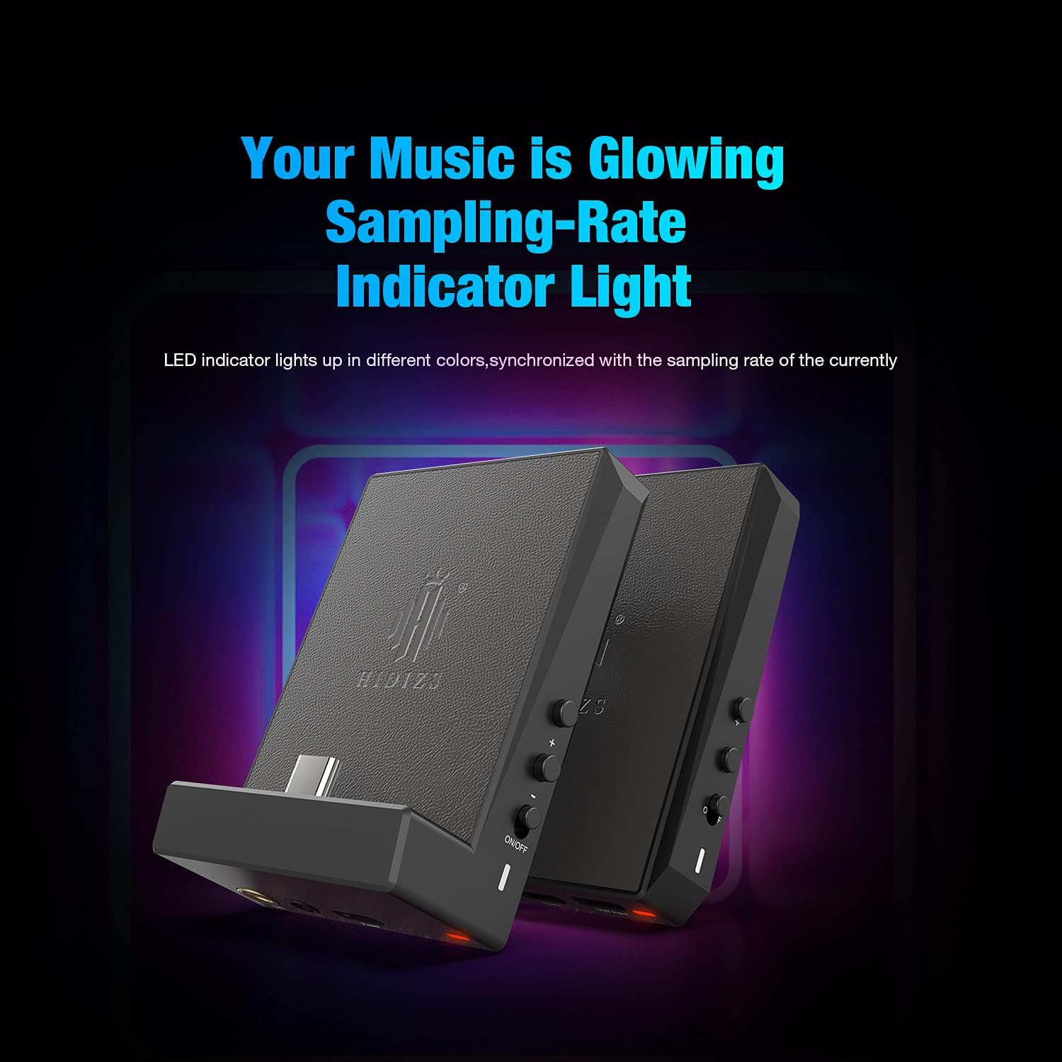 Hidizs DH80S Protable Hifi DAC/AMP ES9281C 32Bit/384Khz DSD64/128 Headphone Amplifiers with USB to SE3.5MM and BAL4.4MM Dual Headphones Outputs for Smartphones/Pc/Laptop/Hi Res Music Player image number 6