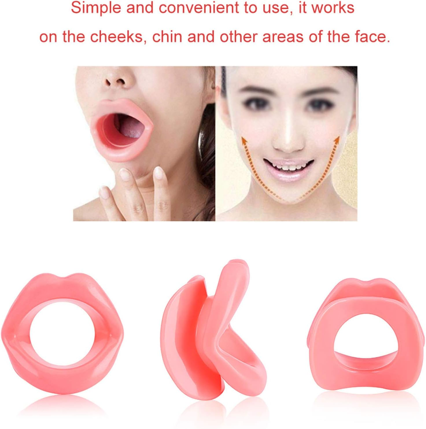 Majatou Lip Trainer, Silicone Face Lifting Lip Exerciser Mouth Muscle Tightener Tightening Antiwrinkle Tool image number 5
