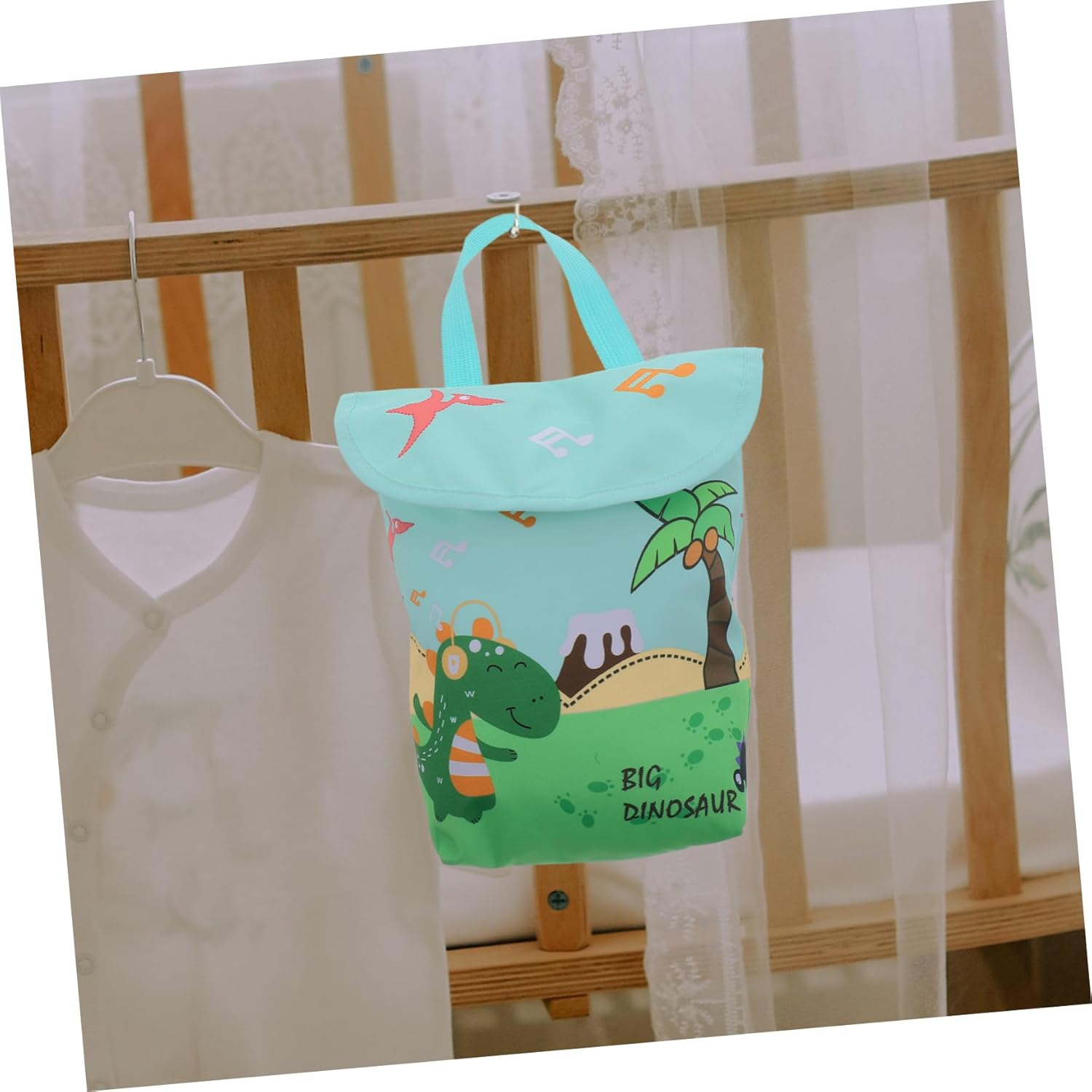 Portable Diaper Bag Pouch Travel Organizer for Boys Daycare Wet Clothes Storage Bag Convenient Diaper Pouch image number 5